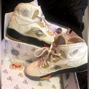Selling: OFF- WHITE Jordan 5s // Size 11